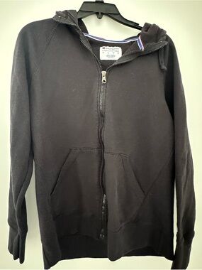 Champion Black Full‑Zip Hoodie Sweatshirt